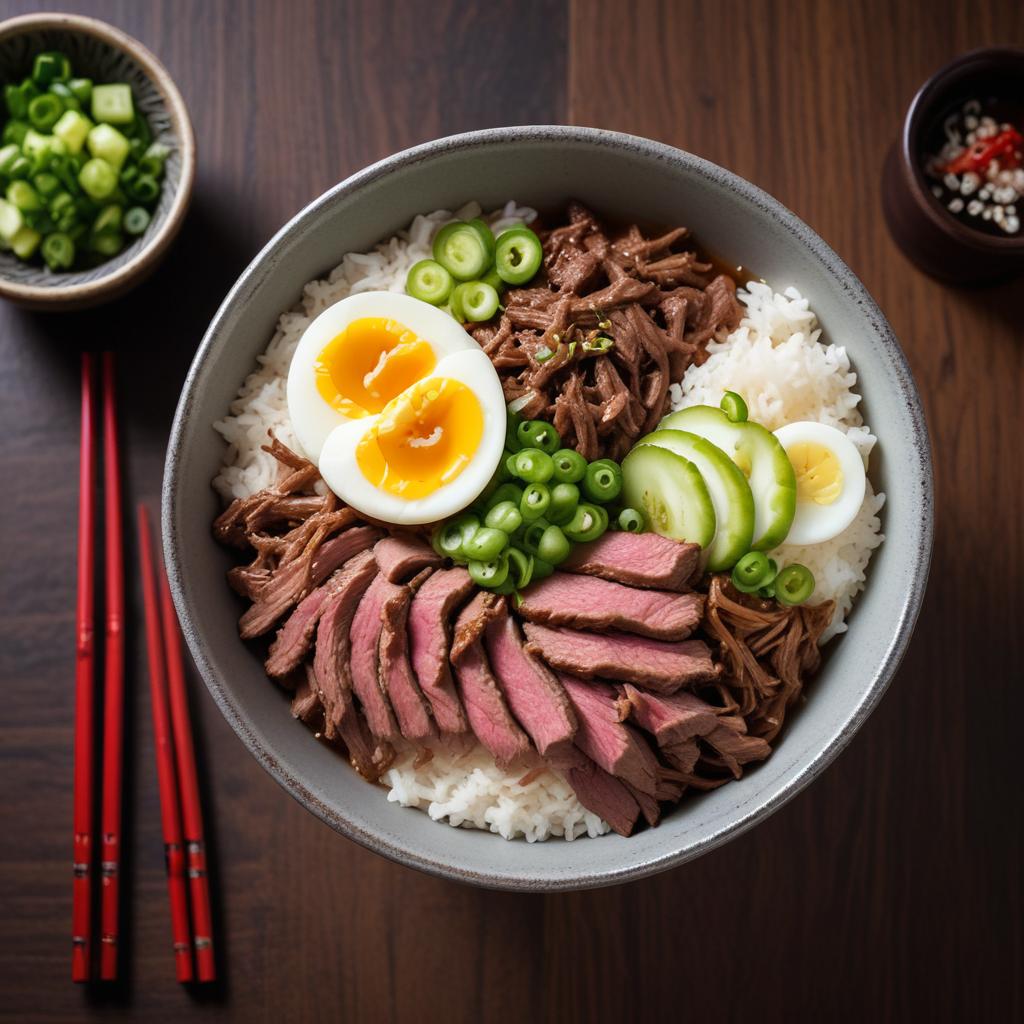 Gyudon (Japanese Beef Rice Bowl)